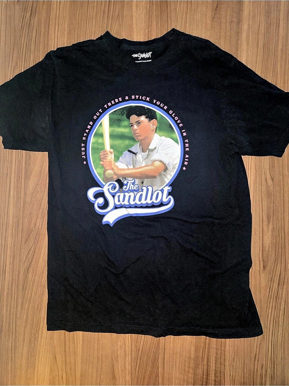 The Sandlot Movie Graphic T-Shirt - Benny "The Jet" Rodriguez Black Crewneck Tee